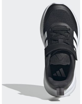 Adidas Fortarun 4.0 Αθλητικά Παιδικά Παπούτσια Running με Σκρατς Μαύρα