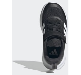 Adidas Fortarun 4.0 Αθλητικά Παιδικά Παπούτσια Running με Σκρατς Μαύρα