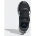 Adidas Fortarun 4.0 Αθλητικά Παιδικά Παπούτσια Running με Σκρατς Μαύρα
