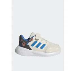 AdidasTensaur Run 3.0 El Αθλητικά Παιδικά Παπούτσια Running με Σκρατς Λευκά