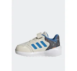 AdidasTensaur Run 3.0 El Αθλητικά Παιδικά Παπούτσια Running με Σκρατς Λευκά