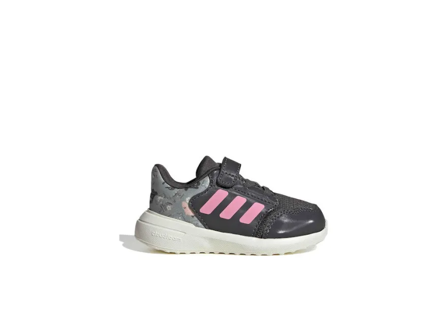 Adidas Tensaur Run 3.0 Αθλητικά Παιδικά Παπούτσια Running με Σκρατς Γκρι