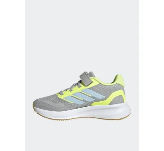 Adidas Runfalcon 5 El C Αθλητικά Παιδικά Παπούτσια Running με Σκρατς Γκρι