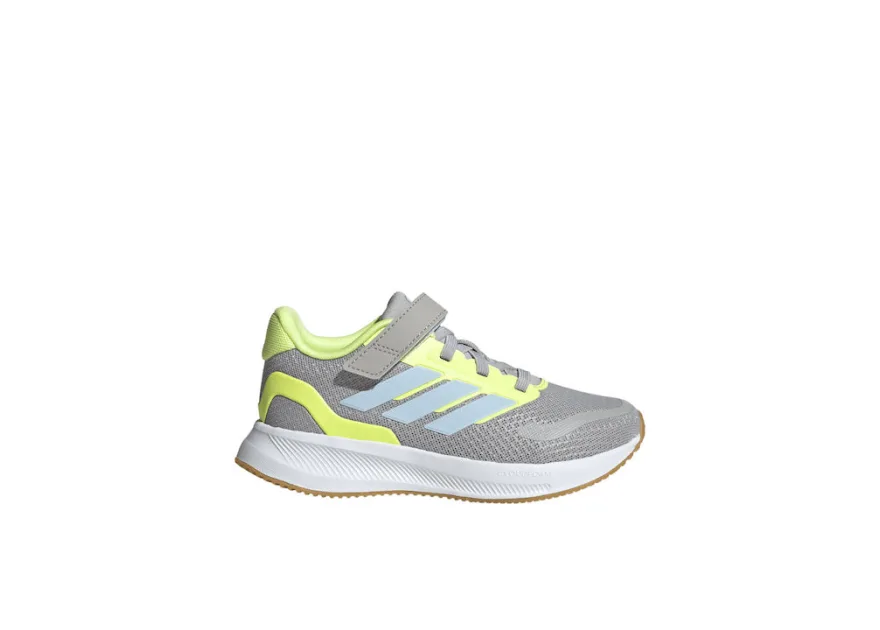 Adidas Runfalcon 5 El C Αθλητικά Παιδικά Παπούτσια Running με Σκρατς Γκρι