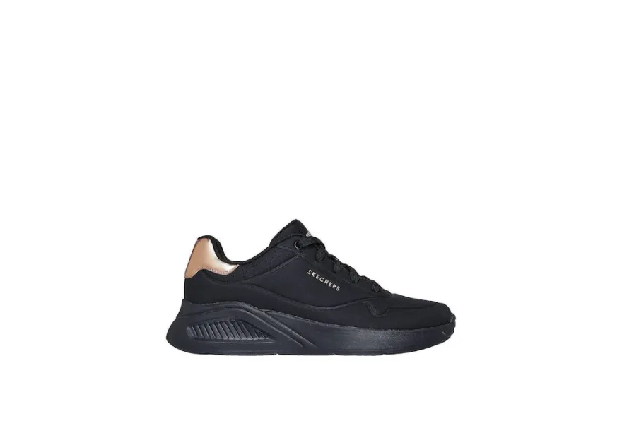 Skechers Uno Lite Γυναικεία Sneakers Μαύρα