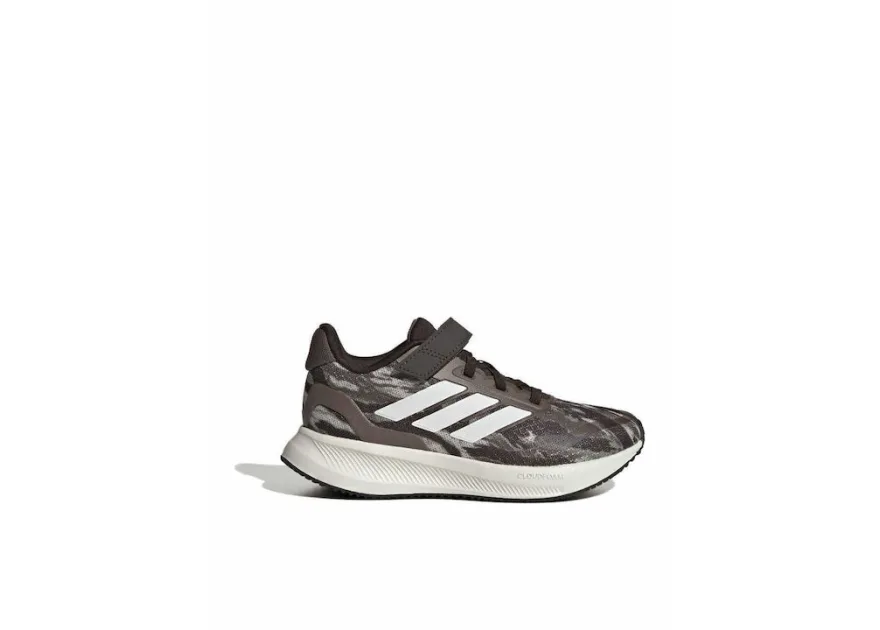 Adidas Runfalcon 5 El C Αθλητικά Παιδικά Παπούτσια Running με Κορδόνια Καφέ