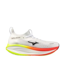 Mizuno|Men's Neo Vista 3 Running Shoes - White/Black/Orange
