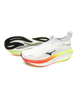 Mizuno|Men's Neo Vista 3 Running Shoes - White/Black/Orange