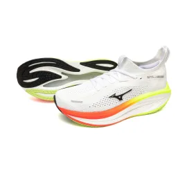 Mizuno|Men's Neo Vista 3 Running Shoes - White/Black/Orange