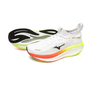 Mizuno|Men's Neo Vista 3 Running Shoes - White/Black/Orange