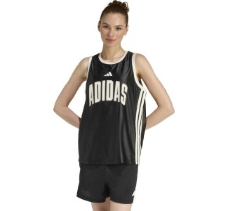 Adidas Γυναικεία Αθλητική Μπλούζα Αμάνικη Μαύρο