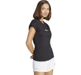 Adidas Essentials Linear Γυναικείο T-shirt Μαύρο