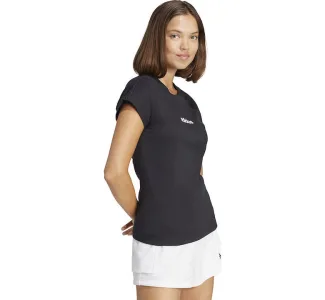 Adidas Essentials Linear Γυναικείο T-shirt Μαύρο