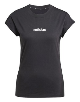 Adidas Essentials Linear Γυναικείο T-shirt Μαύρο