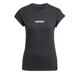 Adidas Essentials Linear Γυναικείο T-shirt Μαύρο