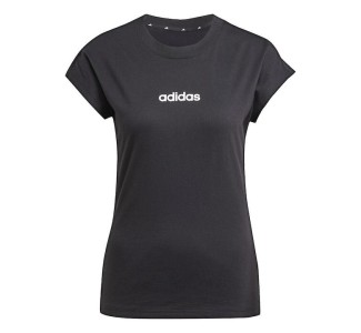 Adidas Essentials Linear Γυναικείο T-shirt Μαύρο