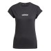 Adidas Essentials Linear Γυναικείο T-shirt Μαύρο