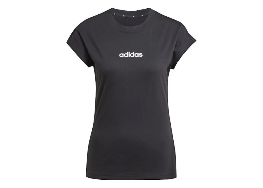 Adidas Essentials Linear Γυναικείο T-shirt Μαύρο