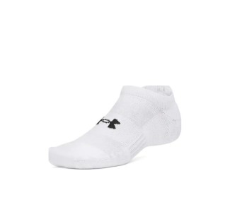 Under Armour Ua Performance Running Κάλτσες Λευκές 3 Ζεύγη