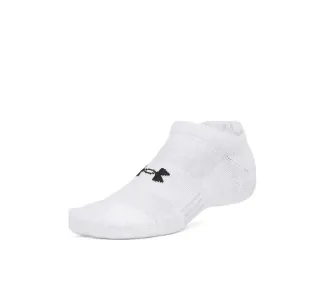 Under Armour Ua Performance Running Κάλτσες Λευκές 3 Ζεύγη