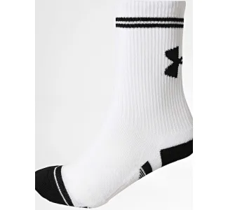 Under Armour Αθλητικές Κάλτσες Λευκές 3 Ζεύγη