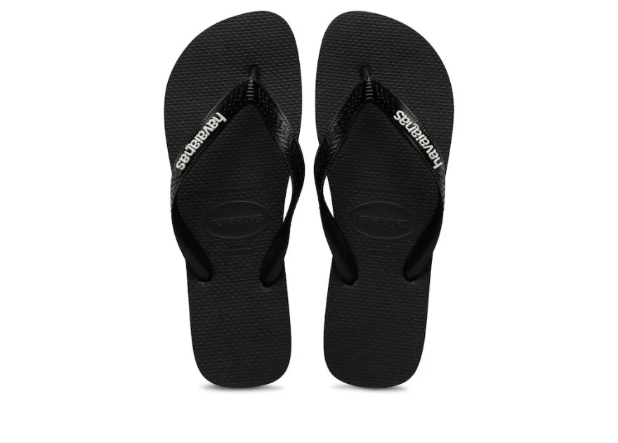 Havaianas Logo Ανδρικά Flip Flops Μαύρα