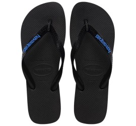 Havaianas Logo Ανδρικές Σαγιονάρες Μαύρες