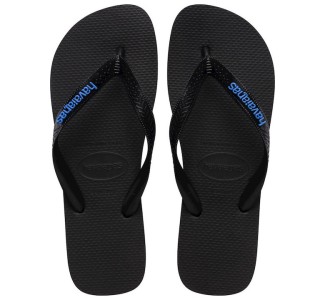 Havaianas Logo Ανδρικές Σαγιονάρες Μαύρες
