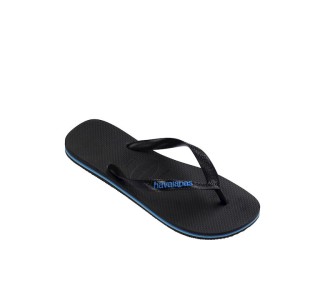 Havaianas Logo Ανδρικές Σαγιονάρες Μαύρες