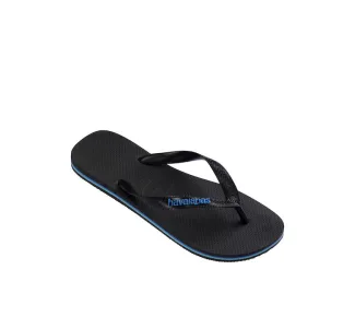 Havaianas Logo Ανδρικές Σαγιονάρες Μαύρες