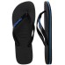 Havaianas Logo Ανδρικές Σαγιονάρες Μαύρες