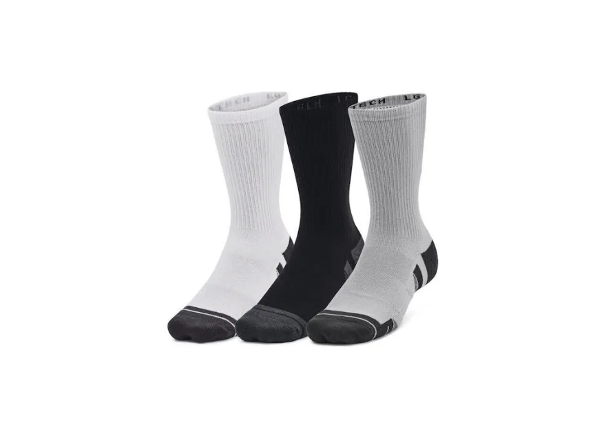 Under Armour Tech Αθλητικές Κάλτσες Γκρι 3 Ζεύγη