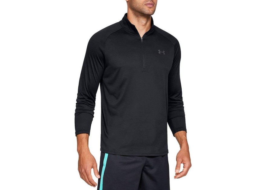 Under Armour Tech 2.0 Αθλητική Μπλούζα Μακρυμάνικη Μαύρη