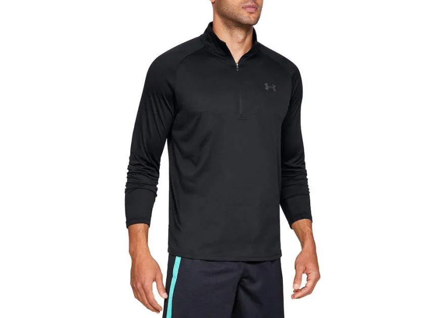Under Armour Tech 2.0 Αθλητική Μπλούζα Μακρυμάνικη Μαύρη
