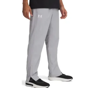 Under Armour Rival Woven Παντελόνι Φόρμας Γυαλιστερό με Λάστιχο Mod Gray / White
