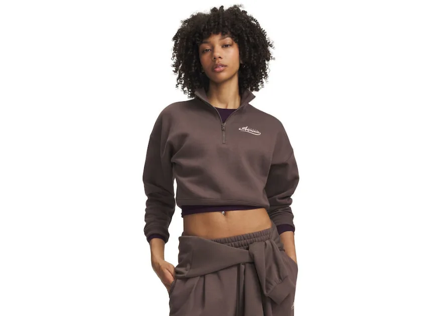 Under Armour Γυναικείο Φούτερ Καφέ