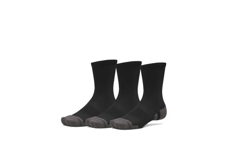 Under Armour Αθλητικές Κάλτσες Μαύρες 3 Ζεύγη
