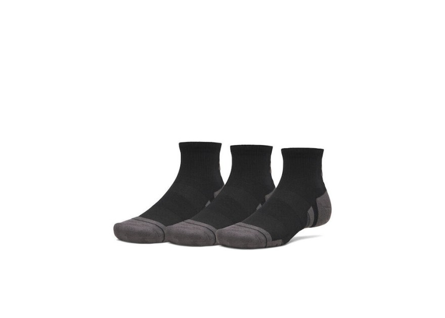 Under Armour Running Κάλτσες Μαύρες 3 Ζεύγη