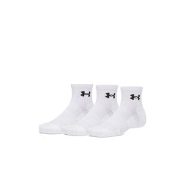 Under Armour Ua Performance Αθλητικές Κάλτσες Λευκές 3 Ζεύγη