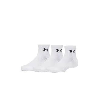 Under Armour Ua Performance Αθλητικές Κάλτσες Λευκές 3 Ζεύγη