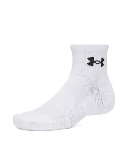 Under Armour Ua Performance Αθλητικές Κάλτσες Λευκές 3 Ζεύγη