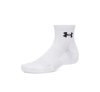 Under Armour Ua Performance Αθλητικές Κάλτσες Λευκές 3 Ζεύγη