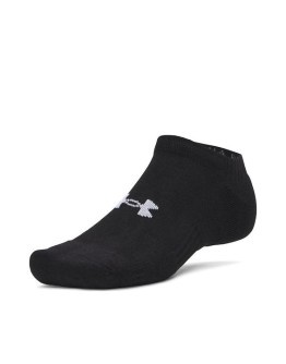 Under Armour Ua Performance Running Κάλτσες Μαύρες 3 Ζεύγη