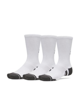 Under Armour Running Κάλτσες Λευκές 3 Ζεύγη