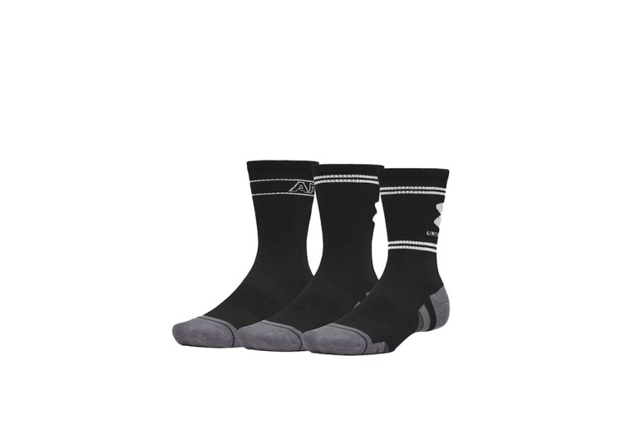 Under Armour Running Κάλτσες Μαύρες 3 Ζεύγη