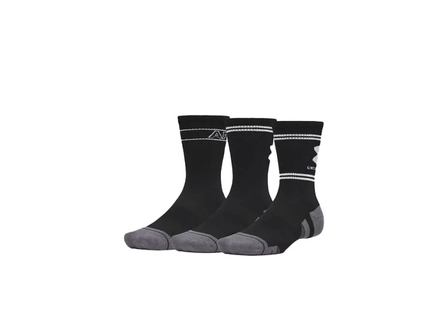Under Armour Running Κάλτσες Μαύρες 3 Ζεύγη