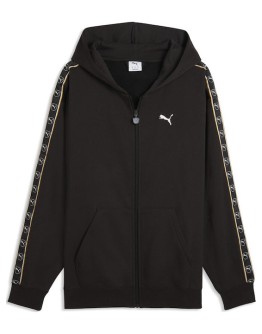 PUMA Tape Ζακέτα με Κουκούλα Μαύρη
