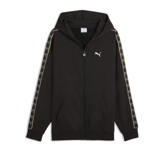 PUMA Tape Ζακέτα με Κουκούλα Μαύρη