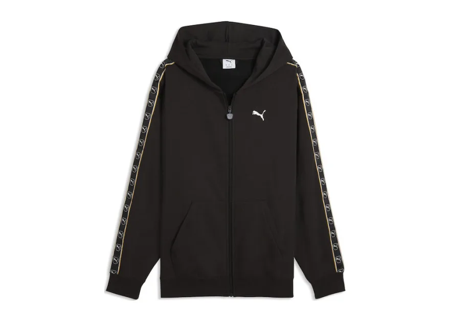 PUMA Tape Ζακέτα με Κουκούλα Μαύρη