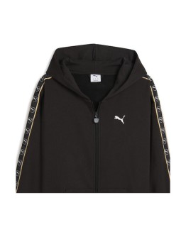 PUMA Tape Ζακέτα με Κουκούλα Μαύρη